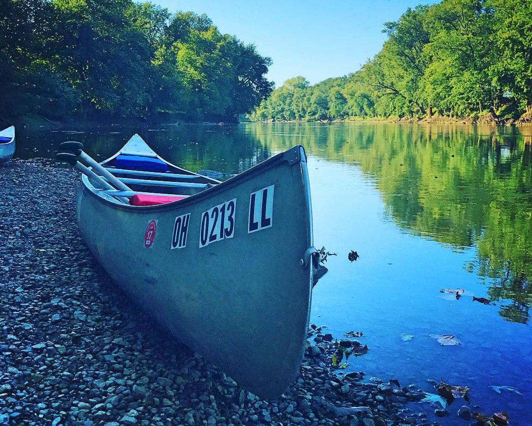 Canoeing on the Maumee River near Antwerp